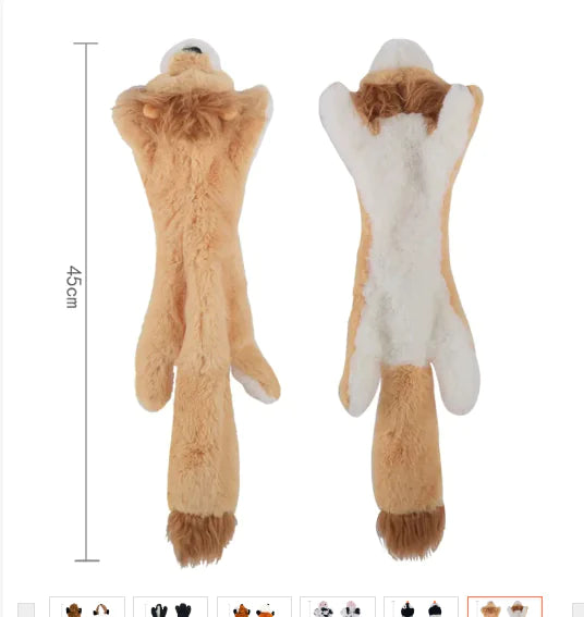 Squeak Pet Toy - Plush Animal Chew Toy for Dogs